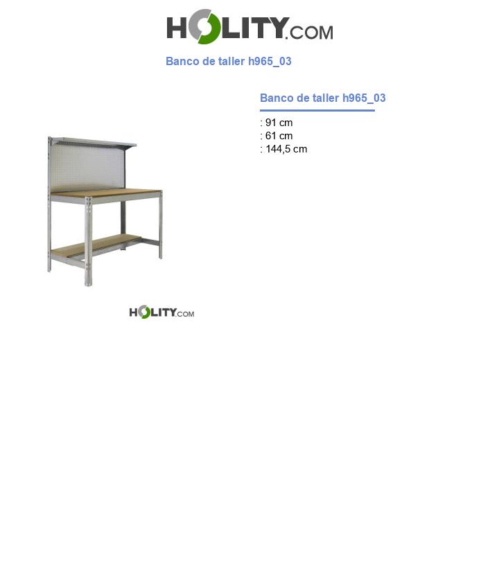 Banco de taller h965_03
