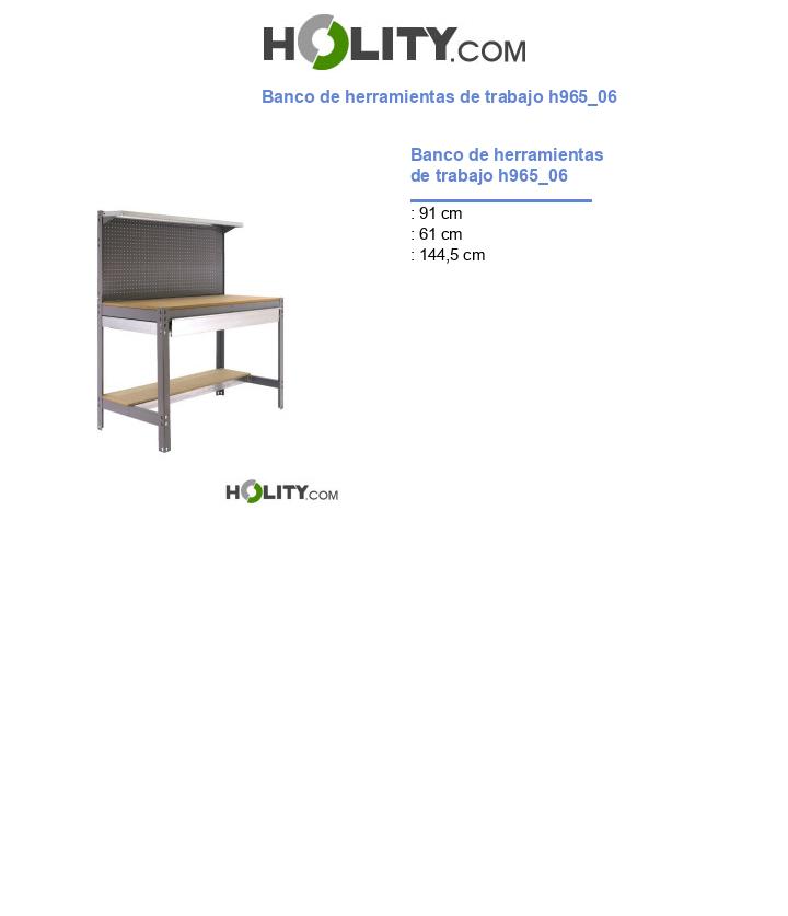 Banco de herramientas de trabajo h965_06