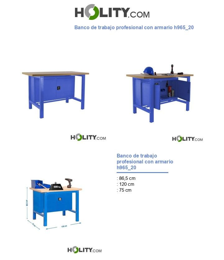 Banco de trabajo profesional con armario h965_20