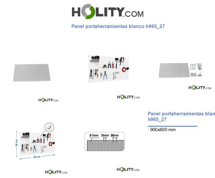 Panel portaherramientas blanco h965_27