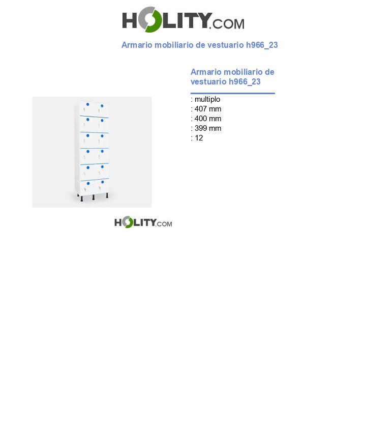 Armario mobiliario de vestuario h966_23