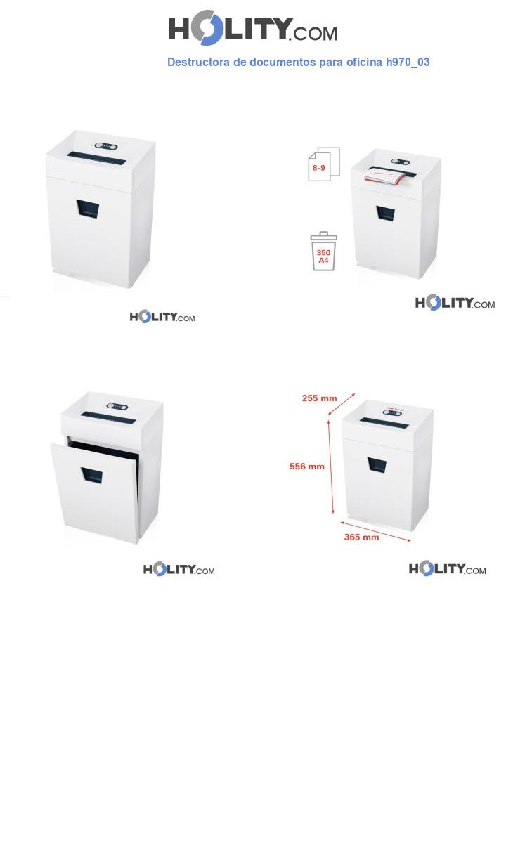 Destructora de documentos para oficina h970_03