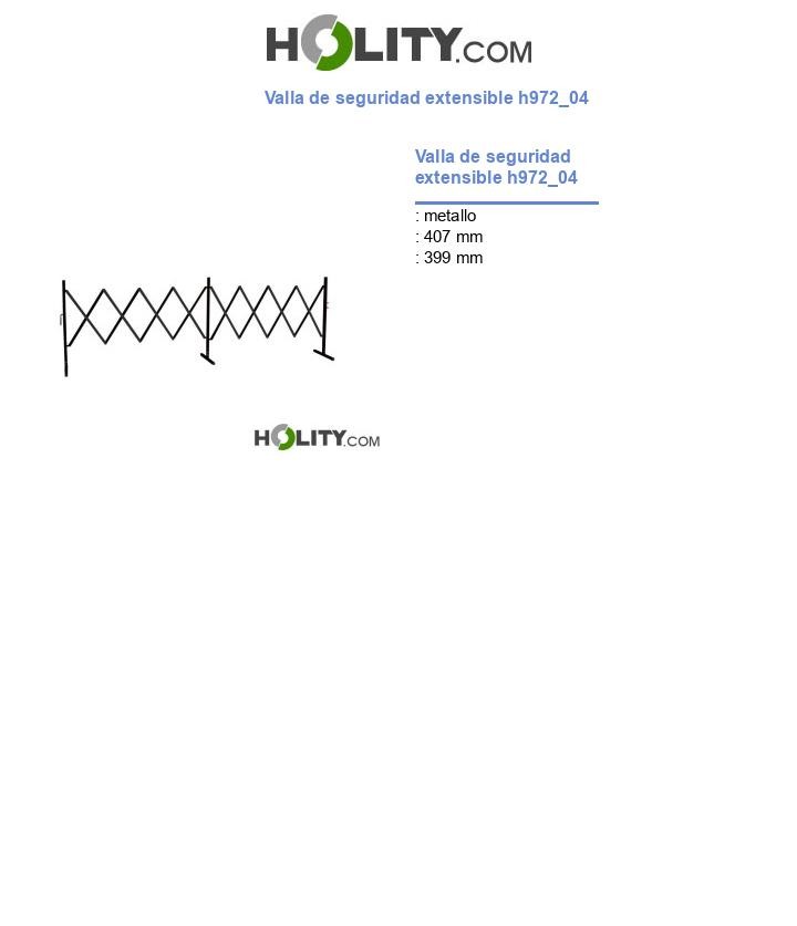 Valla de seguridad extensible h972_04