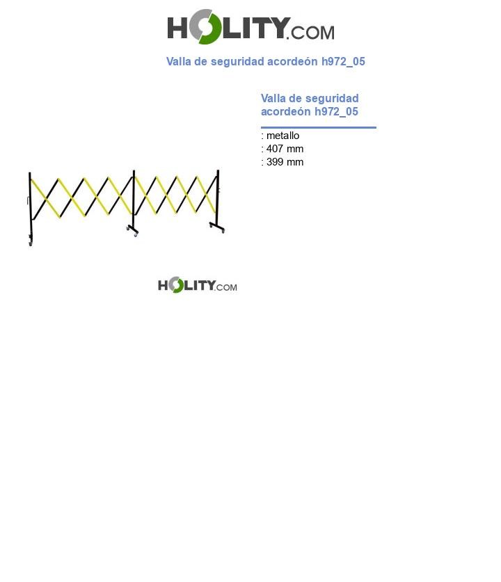 Valla de seguridad acordeón h972_05