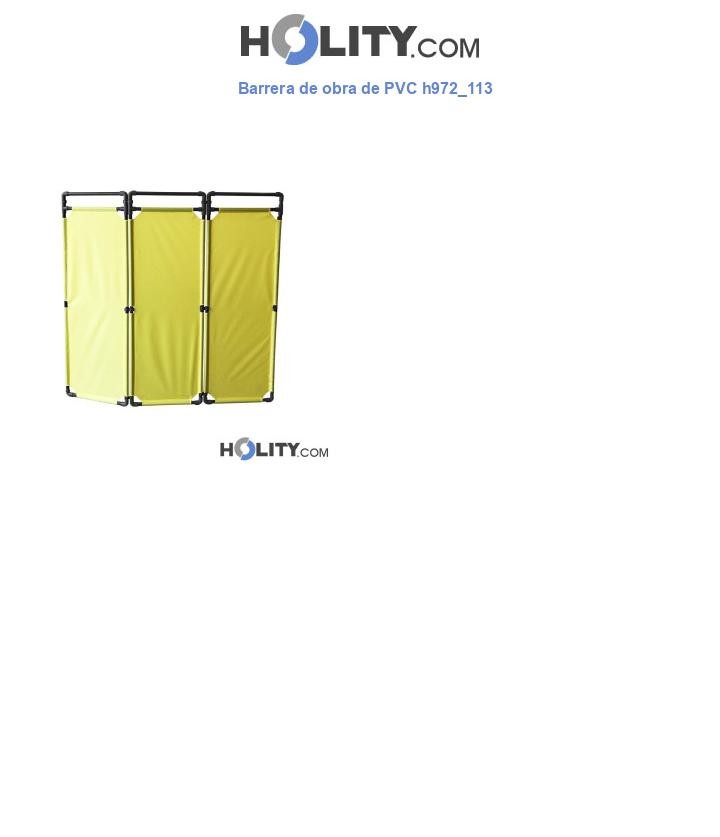 Barrera de obra de PVC h972_113