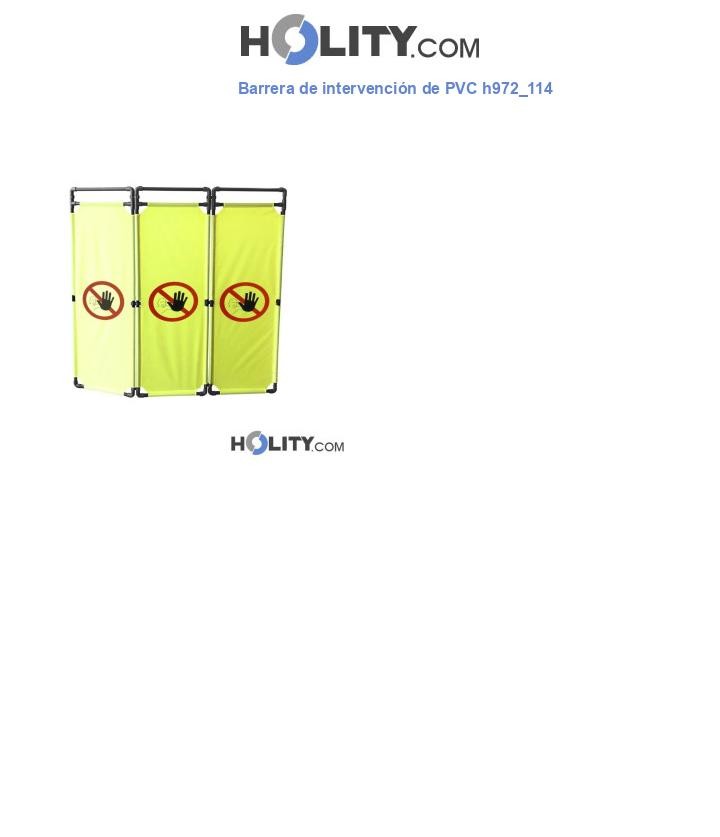 Barrera de intervención de PVC h972_114