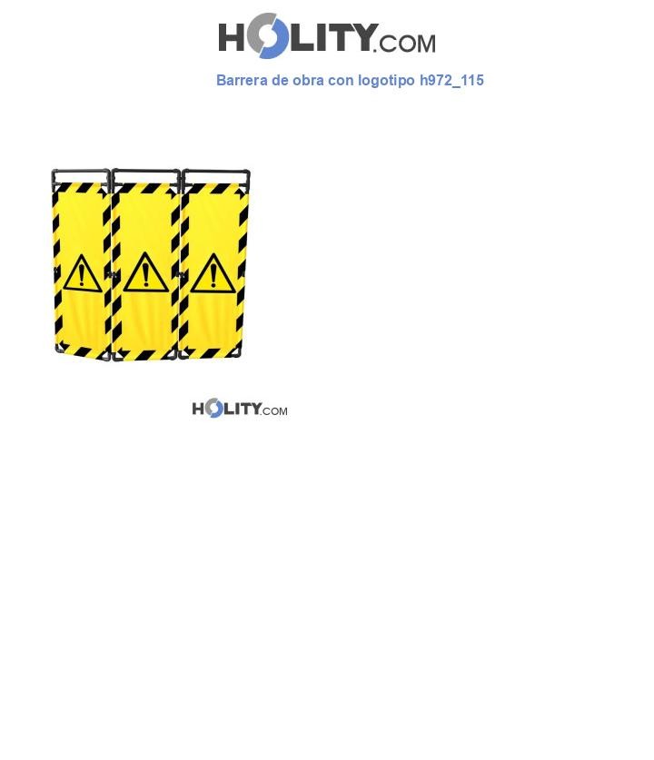 Barrera de obra con logotipo h972_115