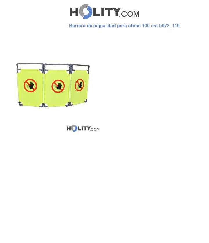 Barrera de seguridad para obras 100 cm h972_119