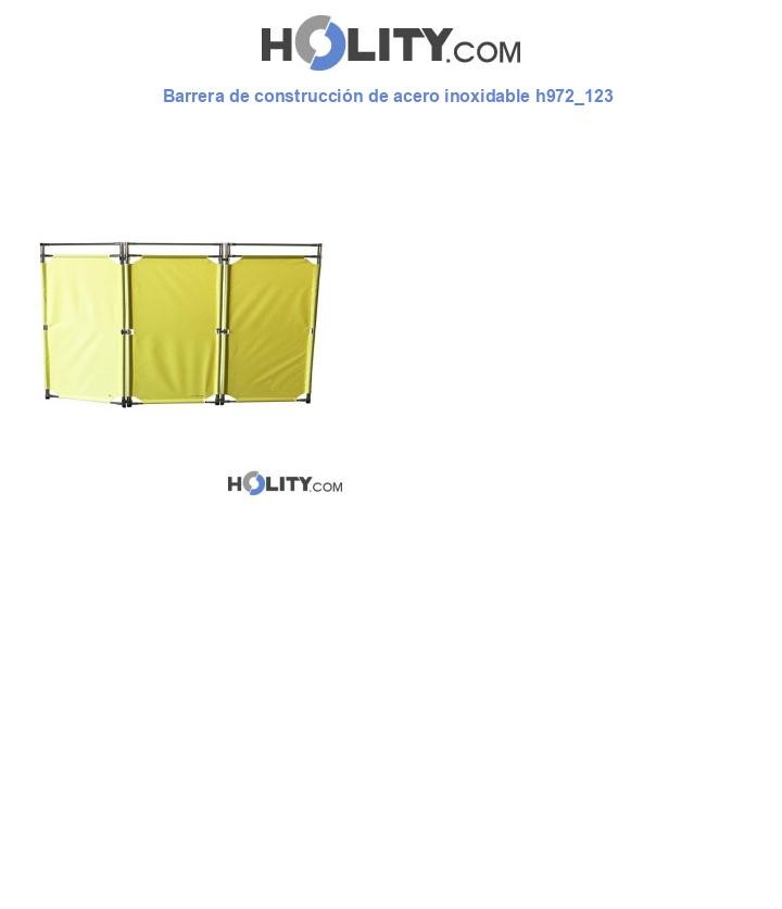 Barrera de construcción de acero inoxidable h972_123