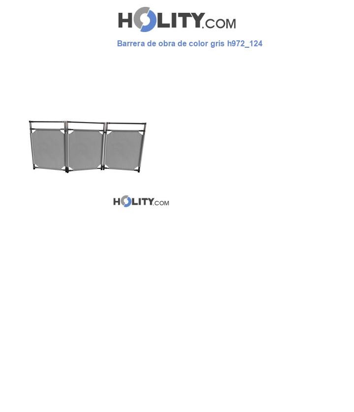 Barrera de obra de color gris h972_124