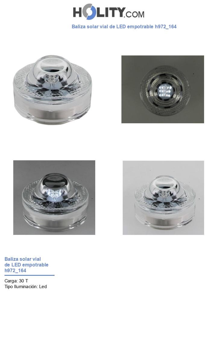 Baliza solar vial de LED empotrable h972_164