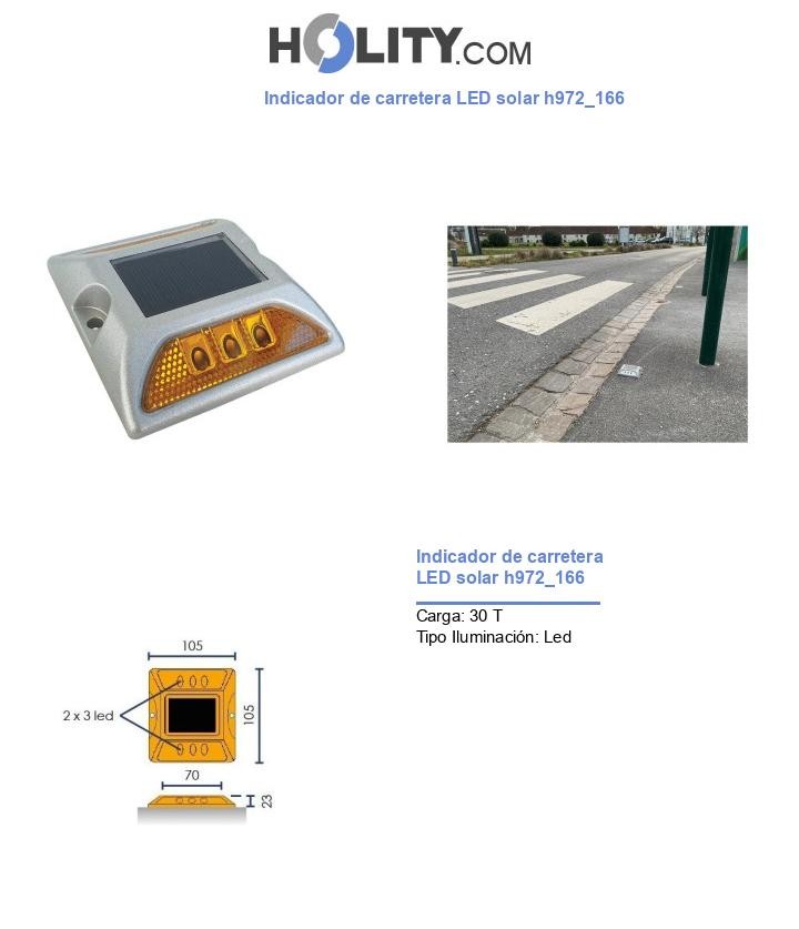 Indicador de carretera LED solar h972_166