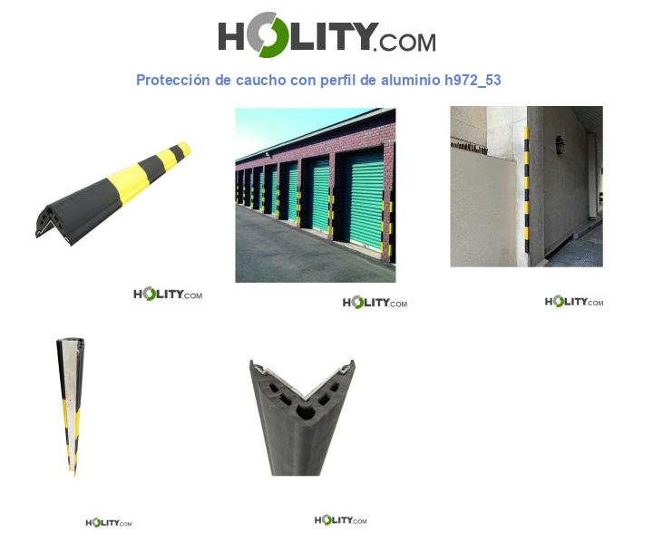 Protección de caucho con perfil de aluminio h972_53