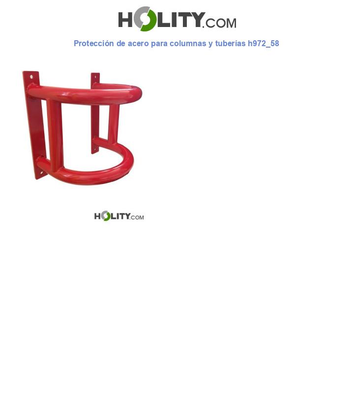Protección de acero para columnas y tuberías h972_58