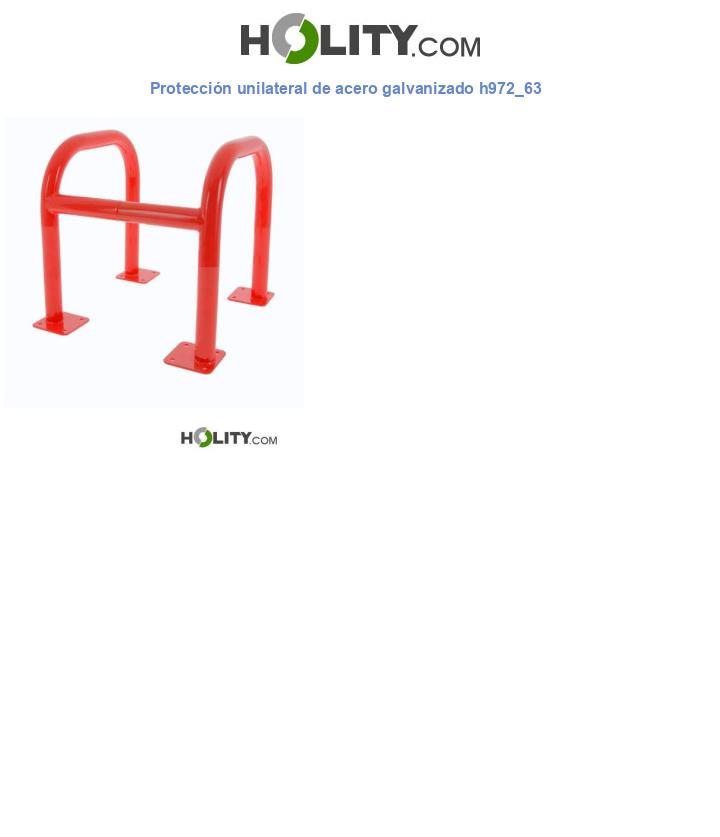 Protección unilateral de acero galvanizado h972_63