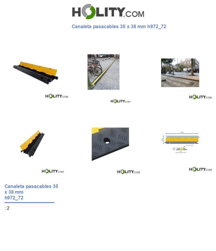 Canaleta pasacables 35 x 38 mm h972_72
