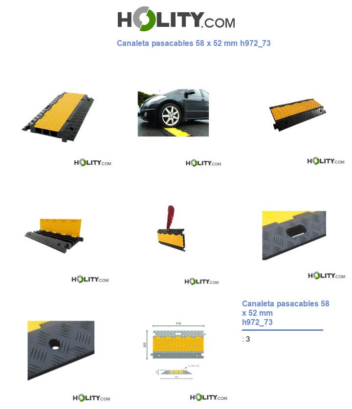 Canaleta pasacables 58 x 52 mm h972_73
