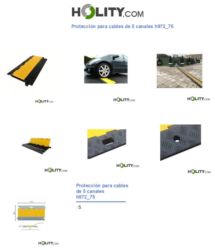 Protección para cables de 5 canales h972_75