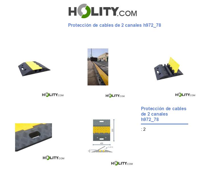Protección de cables de 2 canales h972_78