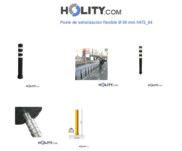 Poste de señalización flexible Ø 80 mm h972_84