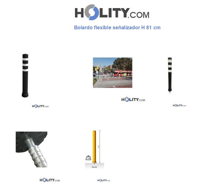 Bolardo flexible señalizador H 81 cm