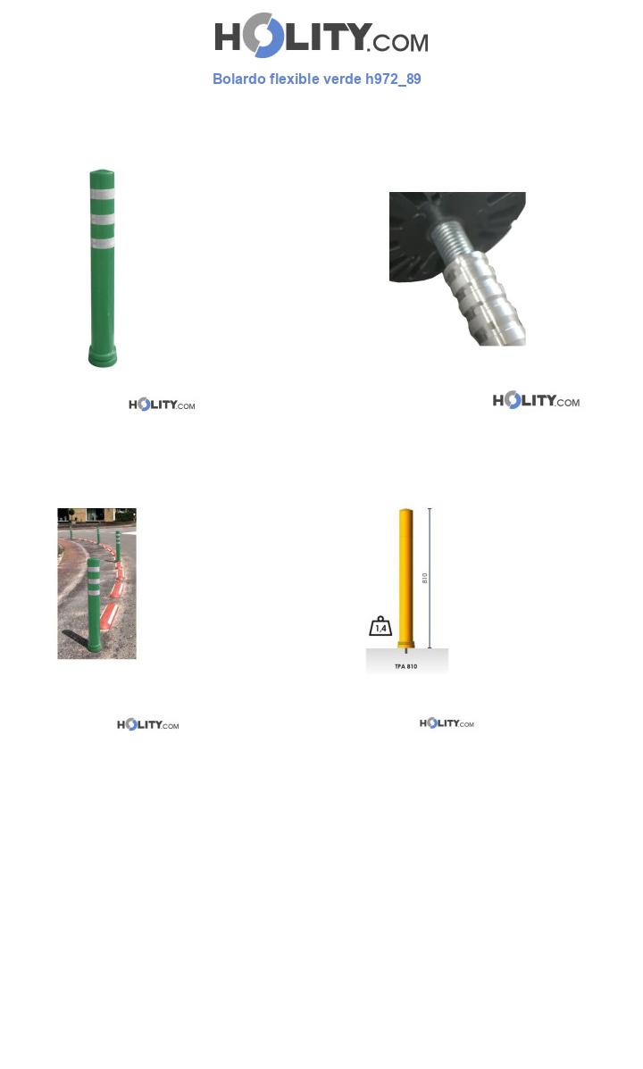 Bolardo flexible verde h972_89
