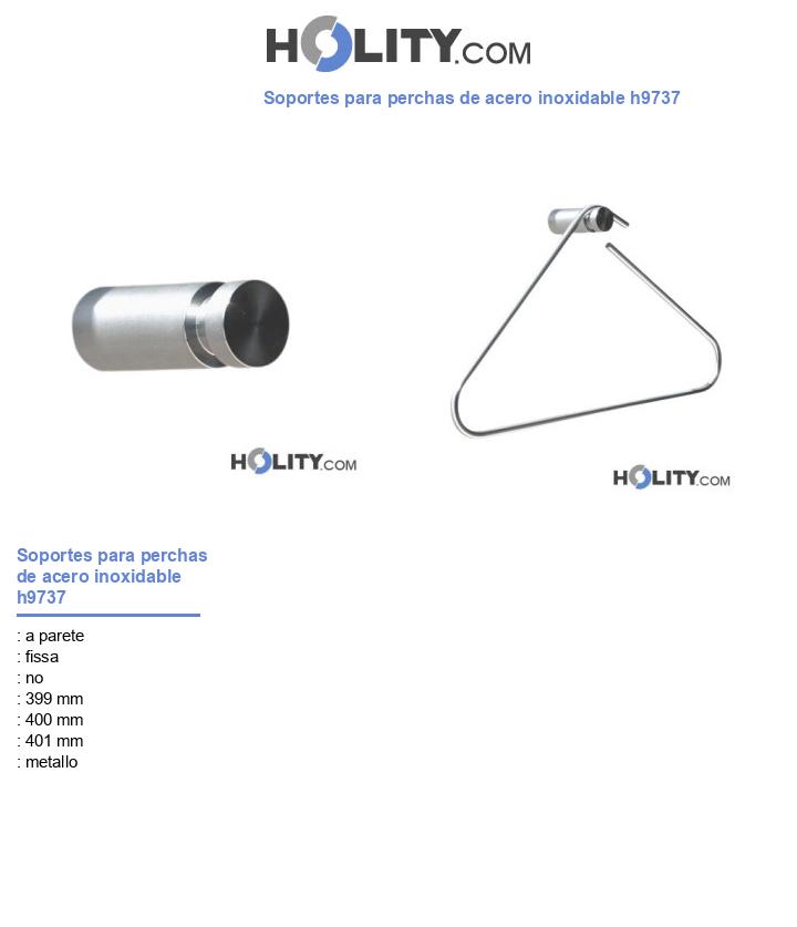 Soportes para perchas de acero inoxidable h9737