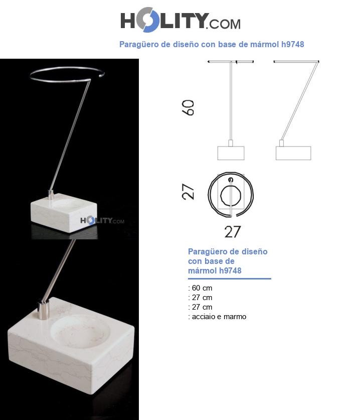 Paragüero de diseño con base de mármol h9748