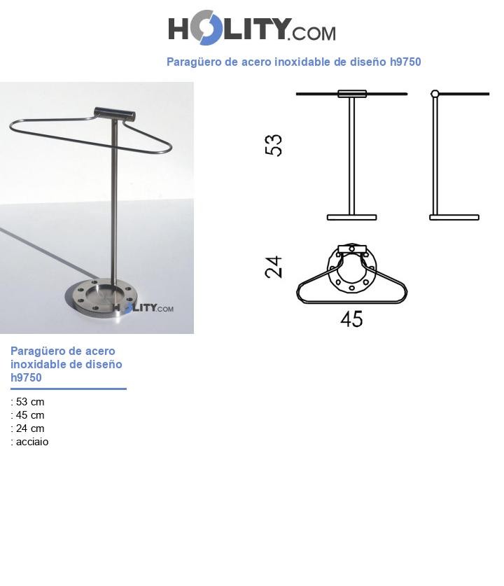 Paragüero de acero inoxidable de diseño h9750