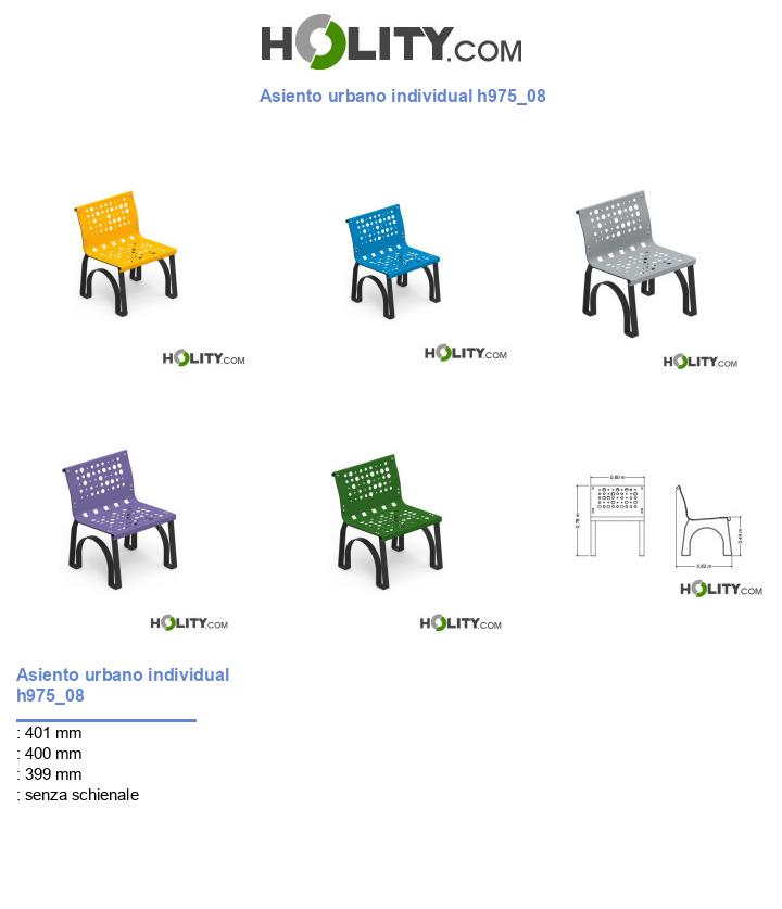 Asiento urbano individual h975_08