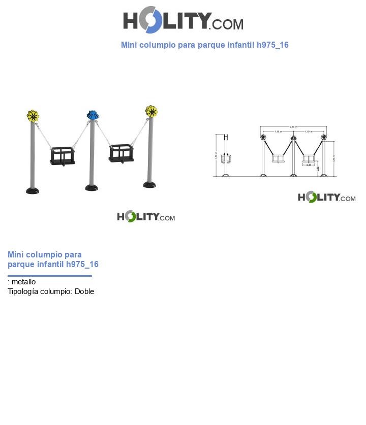 Mini columpio para parque infantil h975_16
