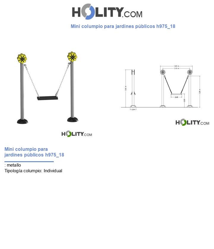 Mini columpio para jardines públicos h975_18