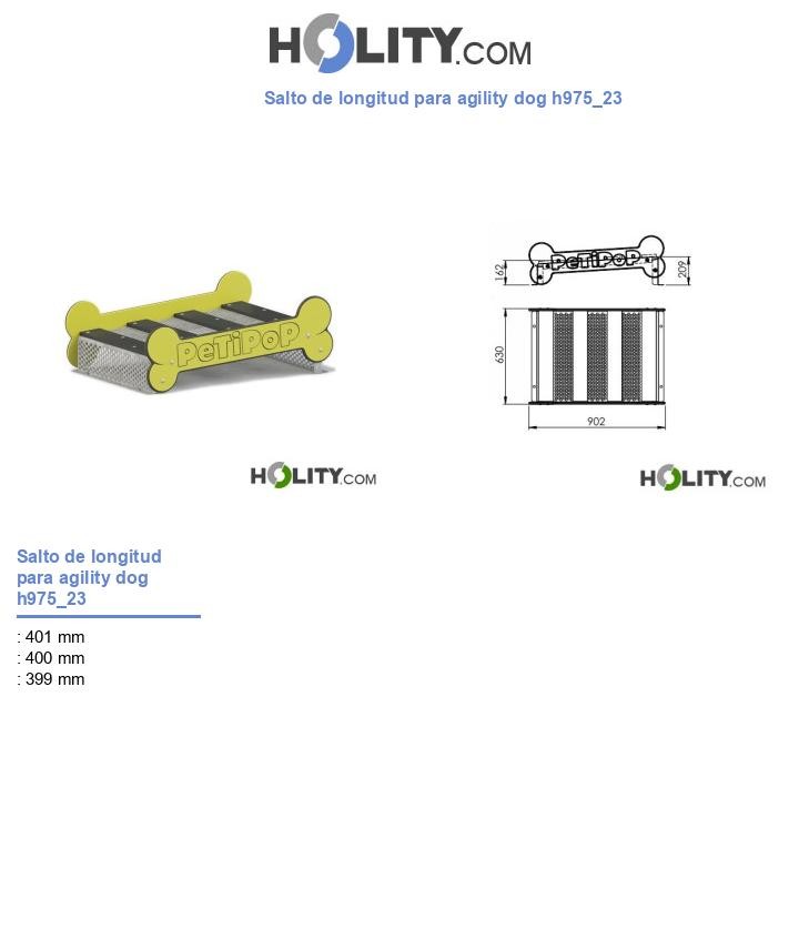 Salto de longitud para agility dog h975_23