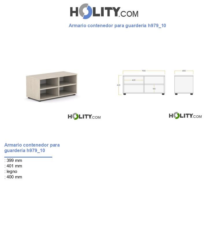 Armario contenedor para guardería h979_10