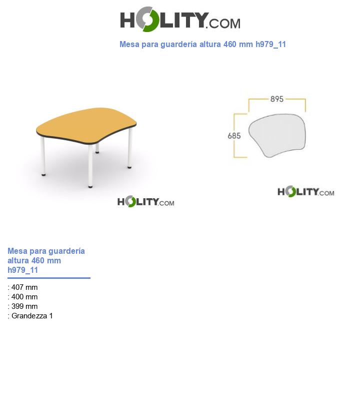 Mesa para guardería altura 460 mm h979_11