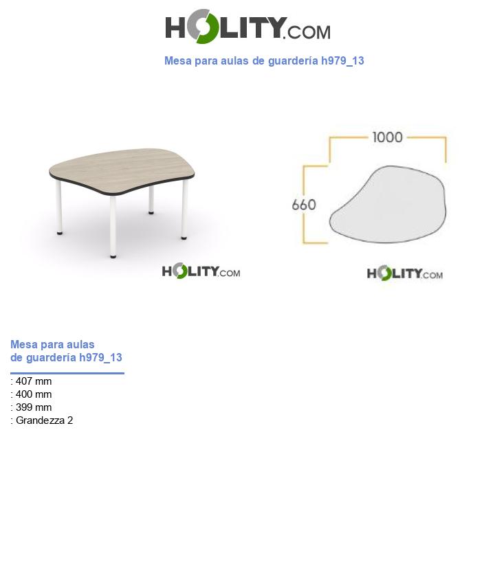 Mesa para aulas de guardería h979_13