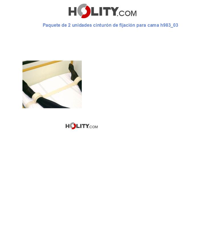 Paquete de 2 unidades cinturón de fijación para cama h983_03