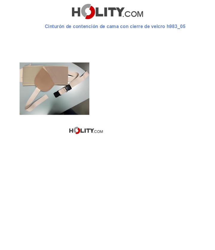 Cinturón de contención de cama con cierre de velcro h983_05