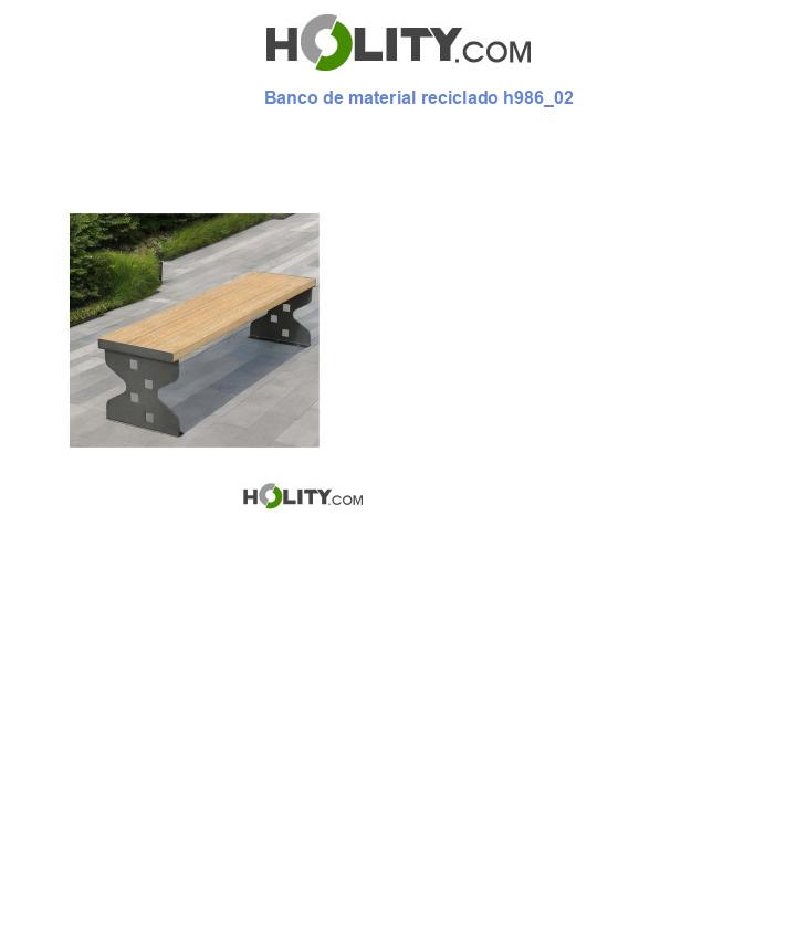 Banco de material reciclado h986_02