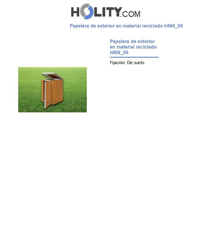 Papelera de exterior en material reciclado h986_05