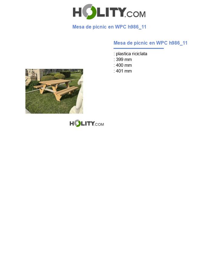 Mesa de picnic en WPC h986_11