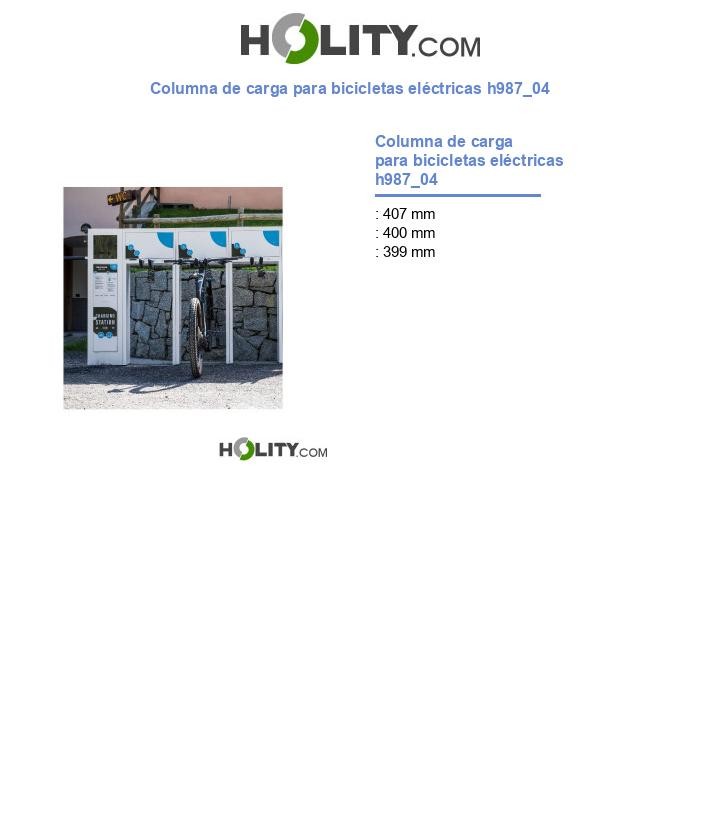 Columna de carga para bicicletas eléctricas h987_04