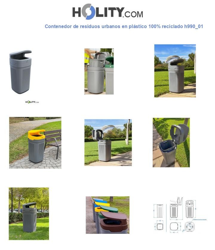 Contenedor de residuos urbanos en plástico 100% reciclado h990_01