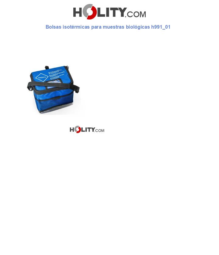 Bolsas isotérmicas para muestras biológicas h991_01