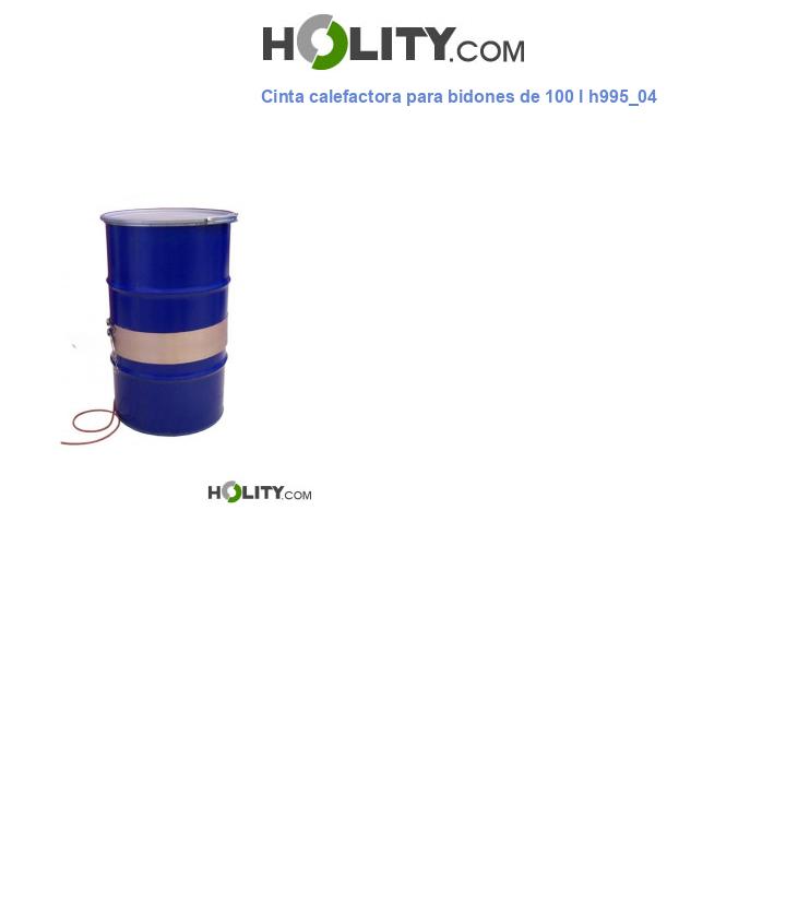 Cinta calefactora para bidones de 100 l h995_04