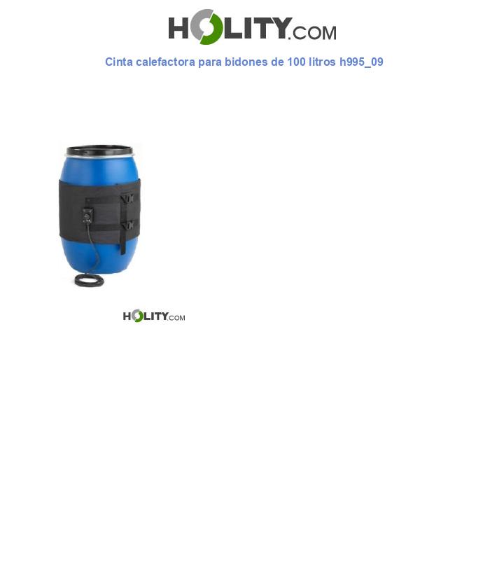 Cinta calefactora para bidones de 100 litros h995_09
