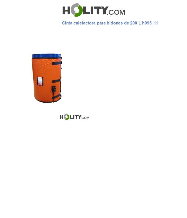 Cinta calefactora para bidones de 200 L h995_11