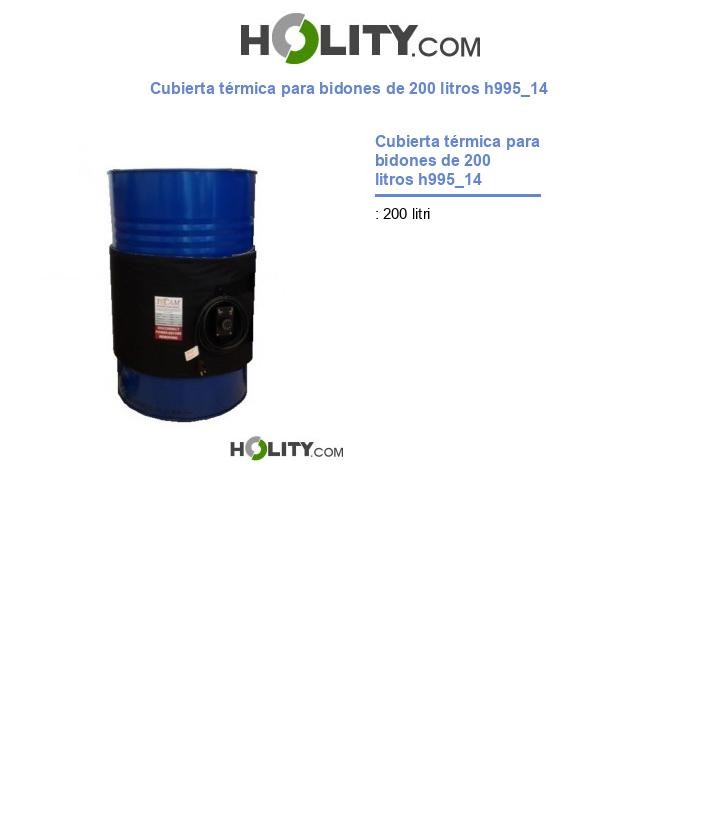 Cubierta térmica para bidones de 200 litros h995_14