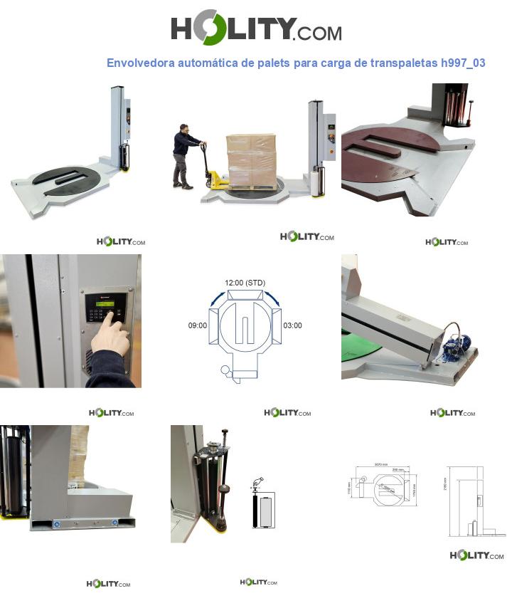 Envolvedora automática de palets para carga de transpaletas h997_03