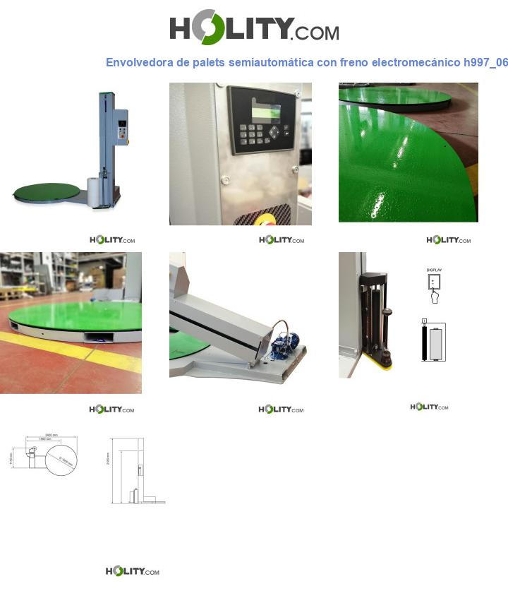 Envolvedora de palets semiautomática con freno electromecánico h997_06